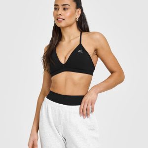 Unified Ultra Micro V Neck Bralette Black
