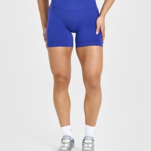 Effortless Seamless Shorts Space Blue