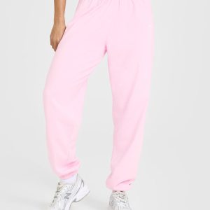 Lightweight Joggers With Oner Logo Washed Chalk Pink