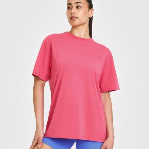 Classic Oversized Lightweight T-Shirt Velvet Pink