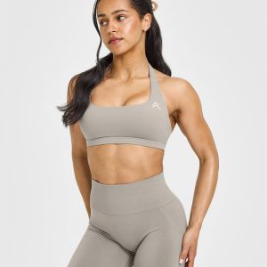 EasyLift™ Halter Bralette Warm Sand