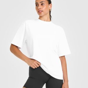 Oversized Oner Washed T-Shirt White